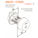 Двухсторонний цилиндр CY002 ABLOY