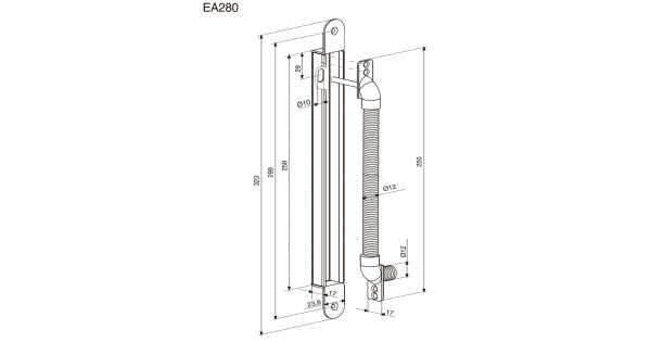 Кабель канал abloy ea280