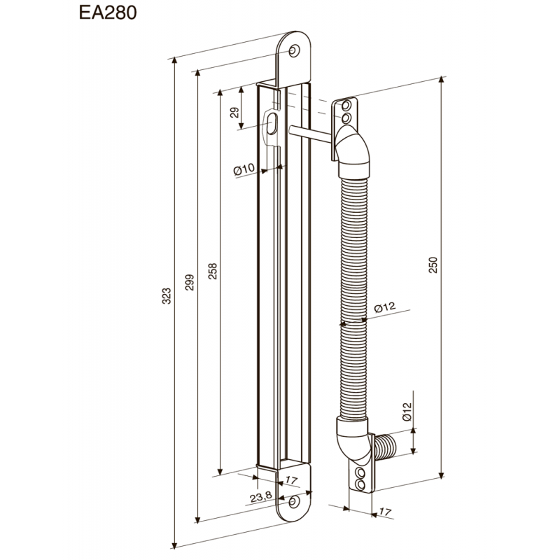 Кабель канал abloy ea280