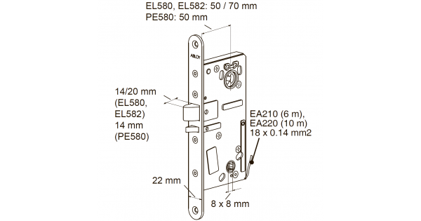 ABLOY EL580 электромеханический замок