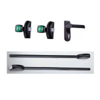 Комплект накладной антипаники CISA Push-Pad для двустворчатой двери