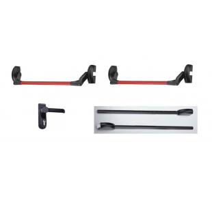 Комплект накладной антипаники CISA Fast-Push для двустворчатой двери