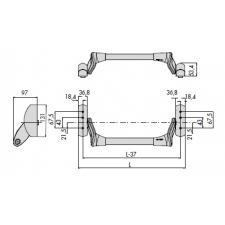 Устройство "Антипаника" накладное CISA 59011.10.0.B9 стальной цвет