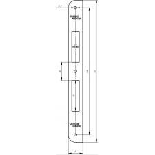 Ответная планка для 170-2 SVP/SVZ/170  замка, нерж. сталь