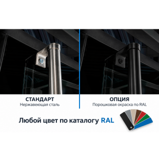 Дверная ручка скоба PH10 lite by prolocks, нержавеющая сталь