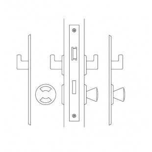 4207 ABLOY симметричный замок для дверей туалетных комнат - купить в Москве
