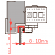 PORTEO + EMC 400 AH + UBG-10/12 комплект для автоматизации цельностеклянной двери с запиранием на электромагнитный замок