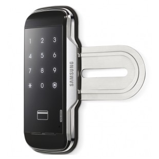 Дверной замок SHS-G517 Samsung с монтажными пластинами для стеклянных дверей
