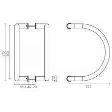 SLS DRP1-300 Дверная ручка-скоба