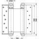 Петля для маятниковых дверей весом до 145 кг, толщина двери 60-75 мм материал нержавеющая сталь