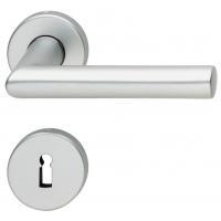 Комплект дверных ручек Hafele форма G с розетками под профильный цилиндр, штифт 8 мм, алюминий матовый