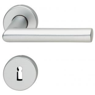 Комплект дверных ручек Hafele форма G с завертками WC, штифт 8 мм (цвет алюминий матовый)
