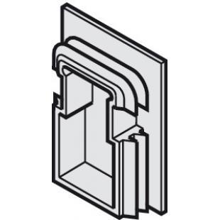 Пластиковая заглушка (цвет: темный, серый) для несущего профиля HAWA