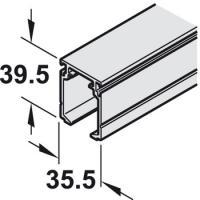 Ходовой профиль для раздвижной двери HAFELE Classic (длина 2000 мм)
