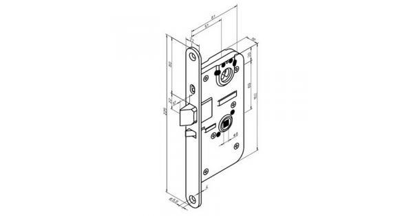 Врезной цилиндровый замок abloy