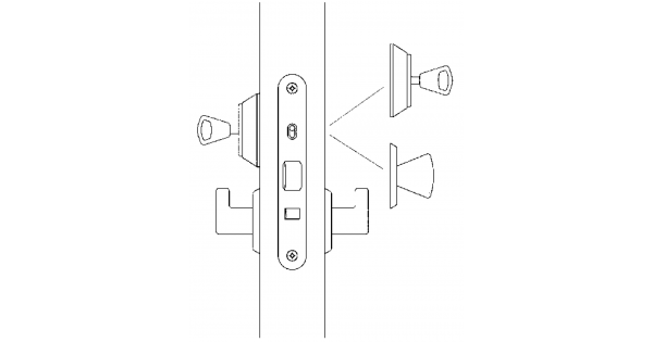 Замок врезной abloy 4260