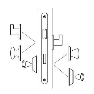 Замок врезной abloy 4292