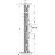 Комплект фурнитуры Finetta Spinfront 30/50 1D, высота двери 2200-2700 мм, глубина 665 мм