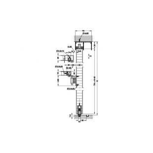 Комплект фурнитуры для раздвижных дверей EKU Divido 80HSU - DS3
