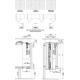 Комплект фурнитуры Hawa-Folding Concepta 25, для 1 двери высотой 1250-1850 мм, левый