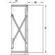 Набор фитингов Hawa-Folding Concepta 25 для 1 двойной высоты двери 1851-2600 мм (анодированный, правый)