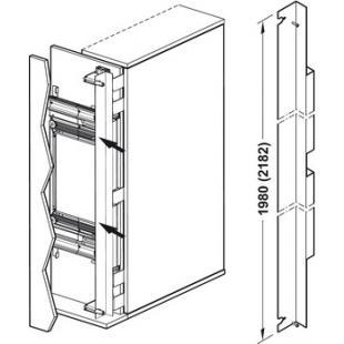 Защитный профиль для системы Finetta Spinfront 60 2D для высоты двери 1990-2200 мм
