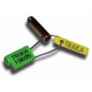 Тросовая пломба 1.5/125мм SS-CABLE-GREEN TRAKA cамоблокирующаяся ...