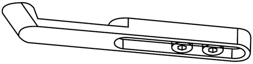 Комплект G120  Для двухстворчатых дверей со стороны обратной петлям