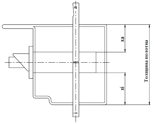 Разрезной шток для дверей 46-70 мм входит в комплект поставки. Если толщина дверного полотна больше или врезка замка не симметрична приобретайте шток отдельно.